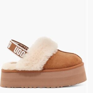 EUC UGG Funkette Genuine Shearling Slipper (Womens) size 9